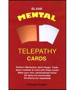 Mental Telepathy Cards (BLANK) by Chazpro Magic - Trick