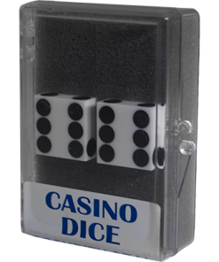 Dice 2-Pack White Precision 19mm (Casino) - Trick