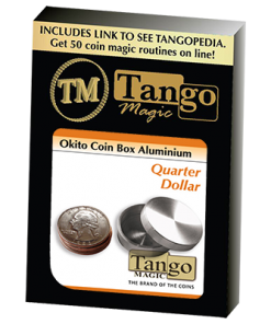 Okito Coin Box Aluminum Quarter(A0003) by Tango-Trick