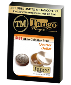 Slot Okito Coin Box Brass Quarter by Tango -Trick (B0018)