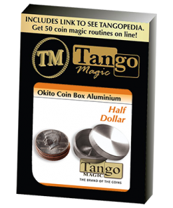 Okito Coin Box Aluminum Half Dollar (A0004)by Tango - Trick