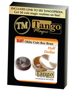 Slot Okito Coin Box Brass Half Dollar (B0019)by Tango -Trick