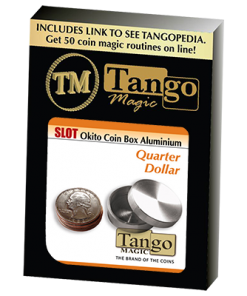 Slot Okito Coin Box Quarter Aluminum by Tango - Trick (A0014)