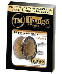 Magnetic Flipper Coin (2 Euro) by Tango- Trick (E0034)