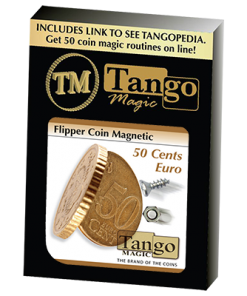 Magnetic Flipper Coin E0033 (50 Cent Euro) by Tango- Trick