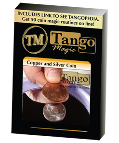 Copper Silver Coin (Half Dollar/English Penny) (D0060) by Tango - Trick