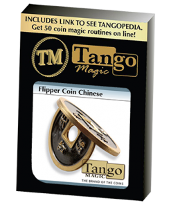 Flipper Chinese Coin Black (CH012) by Tango - Trick