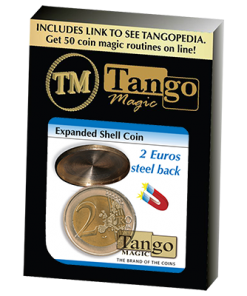 Expanded Shell Coin - (2 Euro, Steel Back) by Tango Magic - Trick (E0065)