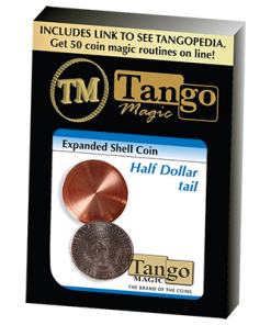 Expanded Shell Coin - Half Dollar (Tail)(D0002) by Tango - Trick
