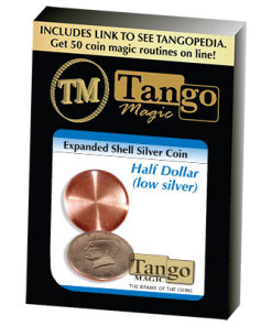 Expanded Shell Silver Half Dollar (D0003) by Tango - Trick
