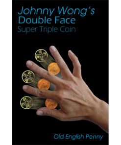 Double Face Super Triple Coin - Old English Penny (w/DVD) by Johnny Wong - Trick