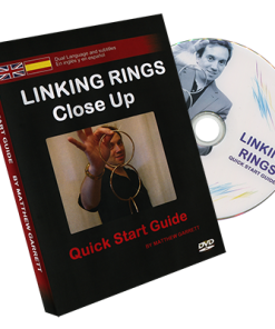 Close Up Linking Rings SILVER(BLACK BAG) (Gimmicks & DVD, SPANISH and English) by Matthew Garrett - Trick