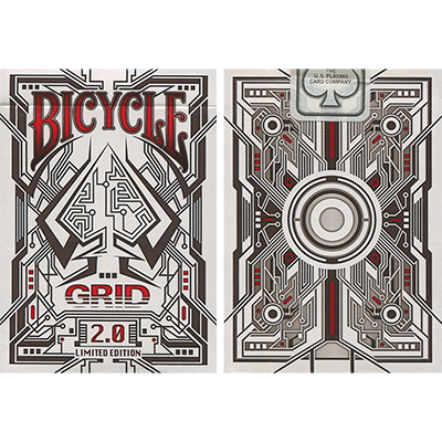 Bicycle Grid 2.0 Red Limited Edition by Gamblers Warehouse - Trick Bicycle Grid 2.0 Red Limited Edition by Gamblers Warehouse - Trick