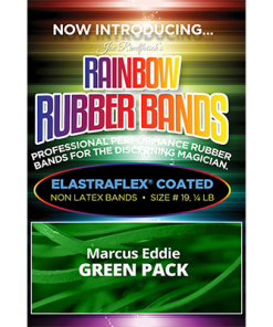 Joe Rindfleisch's Rainbow Rubber Bands (Marcus Eddie - Green Pack  ) by Joe Rindfleisch - Trick