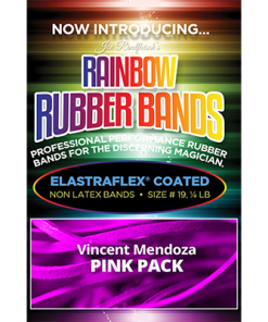 Joe Rindfleisch's Rainbow Rubber Bands (Vince Mendoza - Mr. Pink) by Joe Rindfleisch - Trick