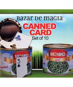Canned Card (Blue) ( Set of 10 cans ) by Bazar de Magia - Trick
