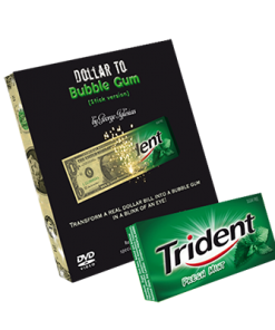 Dollar to Bubble Gum (Trident) by Twister Magic - Trick