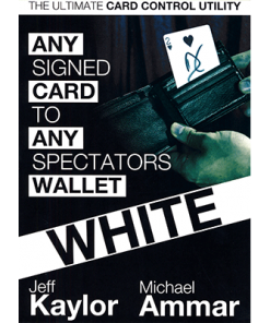 Any Card to Any Spectator's Wallet - WHITE (DVD and Gimmick) By Jeff Kaylor and Michael Ammar - DVD