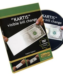 The Kartis Visible Bill Change ( V0006 ) (DVD and Gimmick) by Tango Magic and Kartis - DVD