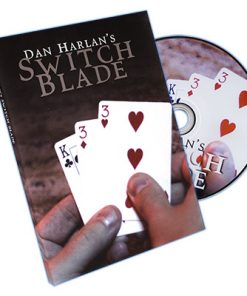 Switchblade (Blue Back Bicycle, Gimmick and DVD) by Dan Harlan - DVD