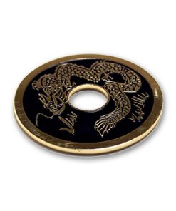 Chinese Coin (Black - Ike Dollar Size) by Royal Magic