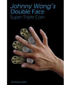 Double Face Super Triple Coin Eisenhower Dollar (with DVD) by Johnny Wong -Trick