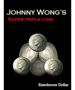 Super Triple Coin Eisenhower Dollar (with DVD) by Johnny Wong - Trick