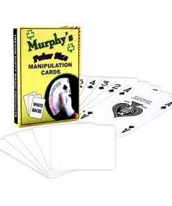 Manipulation Cards-POKER SIZE/WHITE BACK (For Glove Workers) by Trevor Duffy - Trick