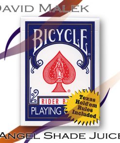 Marked Deck (Blue Bicycle Style, Angel Shade Juice) by David Malek - Trick