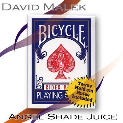 Marked Deck (Blue Bicycle Style, Angel Shade Juice) by David Malek - Trick Marked Deck (Blue Bicycle Style, Angel Shade Juice) by David Malek - Trick