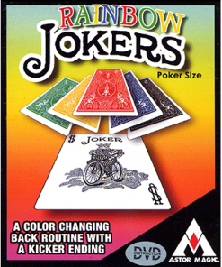 Rainbow Jokers (Poker Size and DVD included) by Astor Magic - Trick