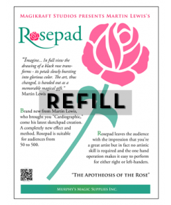 The Rose Pad REFILL by Martin Lewis - Trick