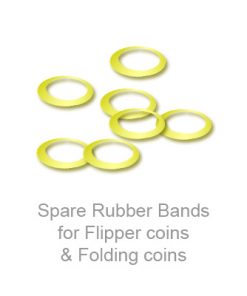 Spare Rubber Bands for Flipper coins & Folding coins - (25 per package) - Trick