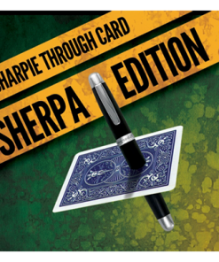 Sharpie Through Card SHERPA Version (DVD and Gimmick) Red by Alakazam Magic - DVD