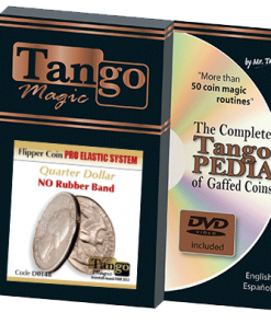 Flipper Coin Pro Elastic System (Quarter Dollar DVD w/Gimmick)(D0148) by Tango - Trick Flipper Coin Pro Elastic System (Quarter Dollar DVD w/Gimmick)(D0148) by Tango - Trick