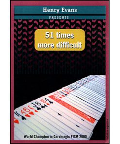 51 Times More Difficult (Gimmick and DVD) by Henry Evans - Trick