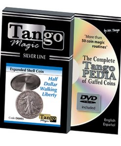 Tango Silver Line Expanded Shell Walking Liberty (w/DVD) (D0005) by Tango - Trick