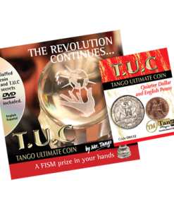 Tango Ultimate Coin (T.U.C) Quarter/Penny (D0127) with instructional DVD by Tango - Trick