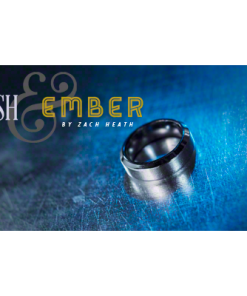 Ash and Ember Silver Beveled Size 11 (2 Rings) by Zach Heath - Trick Ash and Ember Silver Beveled Size 11 (2 Rings) by Zach Heath - Trick