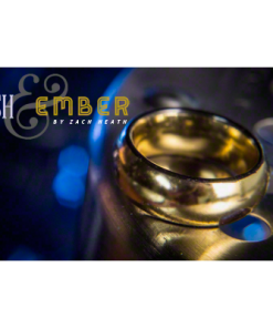 Ash and Ember Gold Curved Size 11 (2 Rings) by Zach Heath - Trick Ash and Ember Gold Curved Size 11 (2 Rings) by Zach Heath - Trick