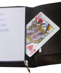 Card in Notepad (smooth leather)