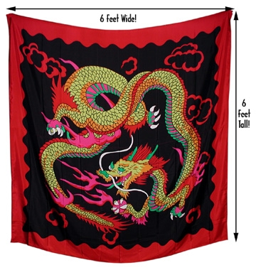 6ft Dragon Production Silk ESTATE 6ft Dragon Production Silk ESTATE