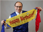 Flash Appearing Happy Birthday Banner - Tommy James