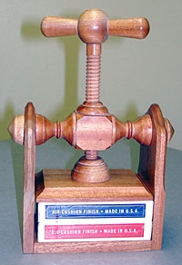 Mahogany Card Press - Martin Lewis