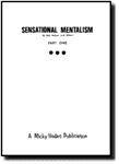 Sensational Mentalism Part One (book)  - Robert Nelson