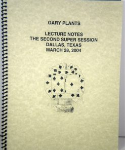 The Second Super Session (book)  - Gary Plants