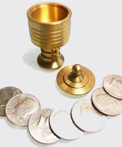 Coin Vase (brass) - Half Dollar