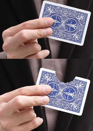 Bite Out Card - Bicycle (blue) Bite Out Card - Bicycle (blue)