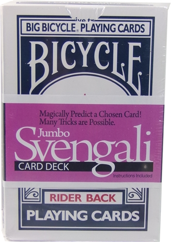 Set Di 3 Mazzi Bicycle Blu: 1 Normale + 1 Svengali + 1 Invisibile - Mazzi Truccati Per Magia, Poker Size 6,3x8,8cm