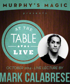 At the Table Live Lecture - Mark Calabrese 10/29/2014 - video DOWNLOAD